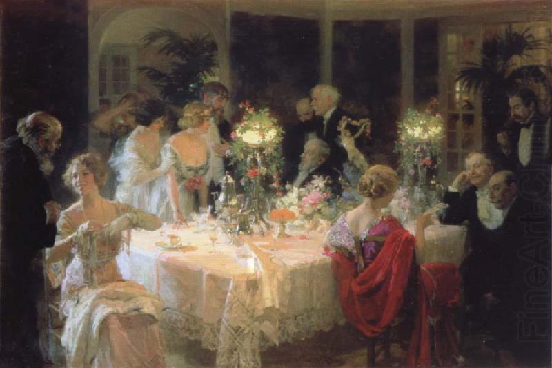 Jules-Alexandre Grun The end of the supper china oil painting image